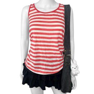 00s 2010s Victorias Secret PINK Striped Tank Sz M